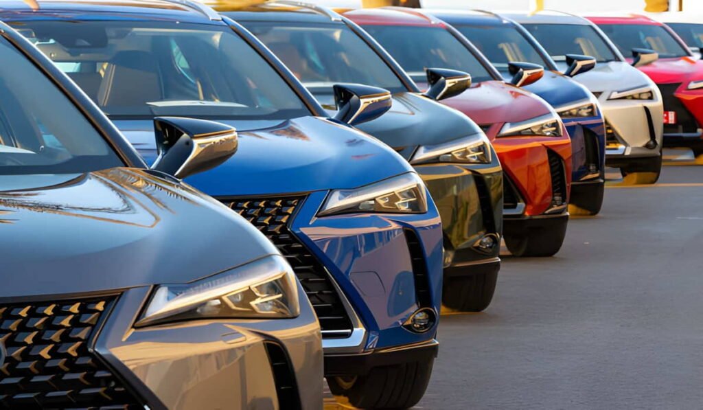 a lot of lexus cars in dubai