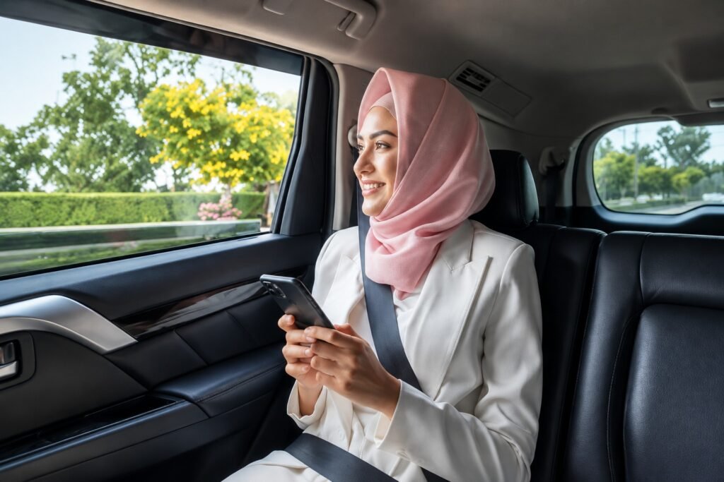 ladies car lift Dubai to Abu Dhabi